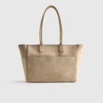 Italian Suede Shopper Tote